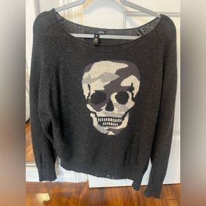 Cashmere skull sweater